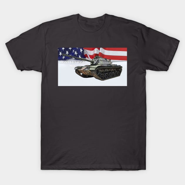 105mm Gun Tank M60 T-Shirt by Toadman's Tank Pictures Shop